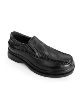 Back to School shoe JOSEPH ALLEN black slip on synthetic medium JA131 JUNIOR